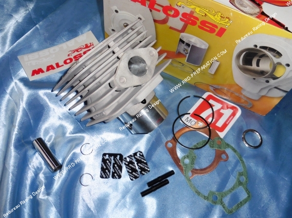 Photo du piston prépare en stage 1 par rrd préparation sur le  kit Malossi 175cc pour scooter  APRILIA SR, GILERA TYPHOON, PIAGGIO ZIP, SKIPPER 125 et 150cc 2T