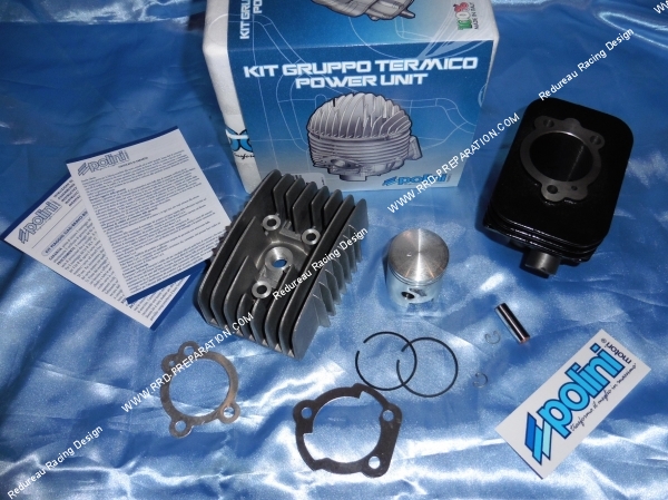 Photo du kit POLINI avec culasse (axe Ø1012mm) POLINI RACING fonte PIAGGIO Ciao, bravo, boss, grillo, si, superbravo