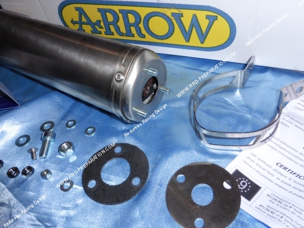 Photo de la cartouche de silencieux  ARROW RACING TITANE pour APRILIA RS 125cc de 2007 à 2014 (moteur rotax 2 temps)