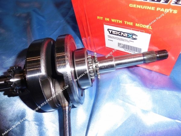 Photo du vilebrequin renforcé TEKNIX pour KYMCO AGILITY, PEUGEOT v-clic, scooter chinois 4 temps