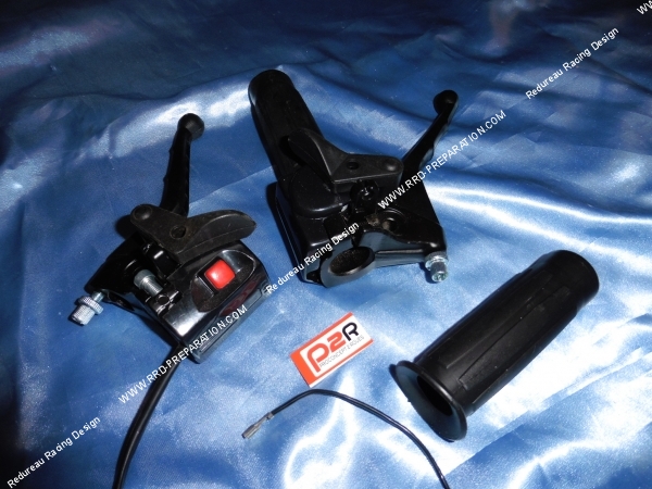 Photo du kit d elevier accélérateur , starter, frein, pour cyclomoteur peugeot 103 MVL/SP