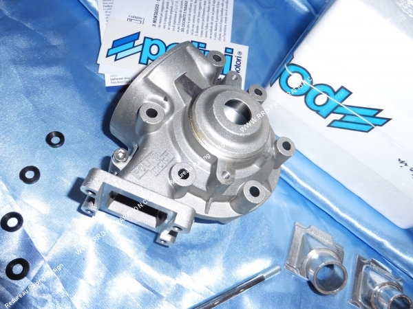Photo des carters moteur sans support moteur "nu" POLINI Peugeot 103 sp, mv, mvl, lm.