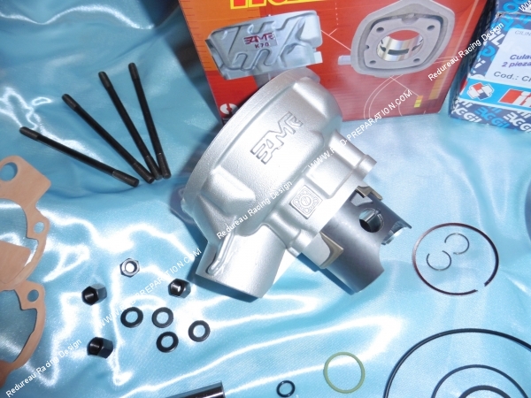 Photo du pack ITALKIT Racing 95cc Ø52mm (avec vilebrequin course 44 bielle 85mm et axe 14mm) pour mécaboite moteur minarelli am6