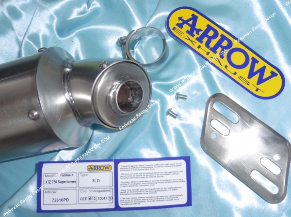 Photo de la sortie du silencieux ARROW  pour YAMAHA XTR 750 Super Teneré de 1989 à 1994