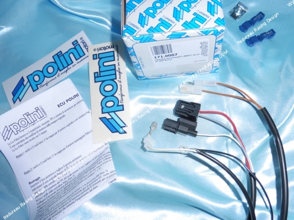 Photo des cosses du boîtier de reprogrammation moteur POLINI ECU pour PIAGGIO LIBERTY 50 4T à injection