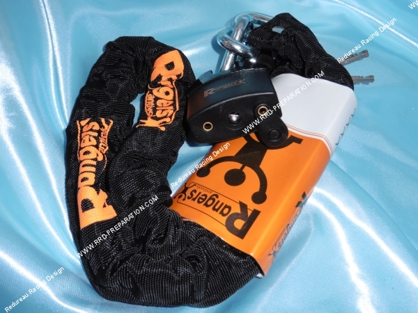 Photo de l'antivol a chaîne avec cadenas pour moto RANGER