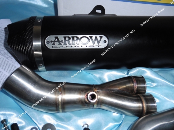 Photo de la ligne d'échappement complète collecteur et silencieux ARROW pour moto Suzuki V-STROM 650 2017