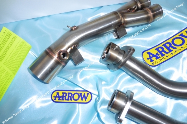 Photo du collecteur d'échappement ARROW Racing sur silencieux ARROW pour Kawasaki Vulcan S 650 2017