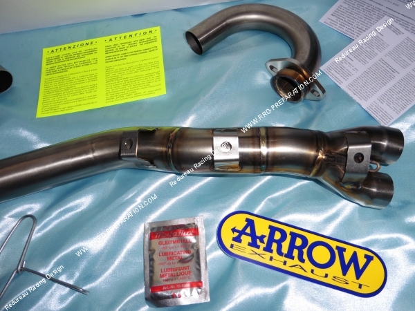 Photo du collecteur d'échappement ARROW  Racing non catalysé pour moto SUZUKI DR 600 R/S de 1985 à 1990