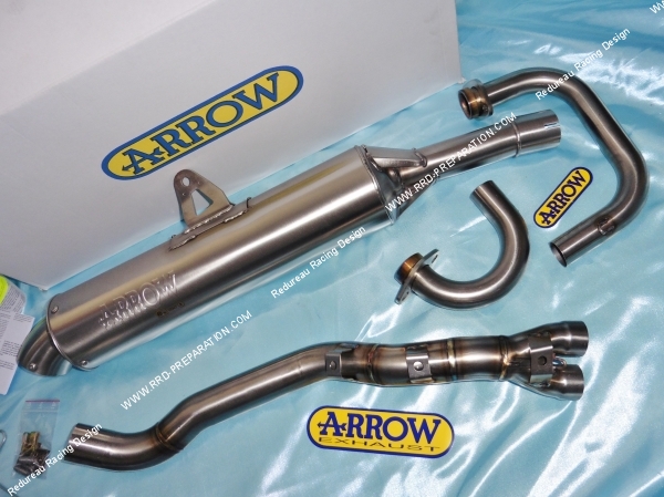 Photo de la ligne complète d’échappement ARROW pour SUZUKI DR 600 R/S de 1985 à 1990