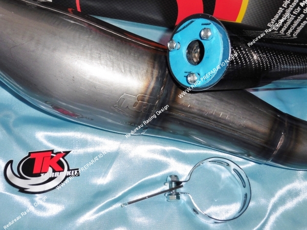 Photo de la fixation du silencieux  d'échappement TK TURBOKIT Racing pour YAMAHA RD 125cc 2T