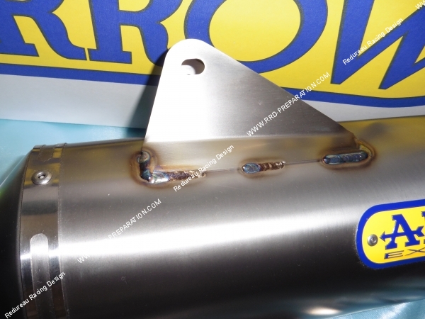 Photo des soudures sur le silencieux ARROW pour moto Husqvarna 701 Enduro/Supermoto 2017