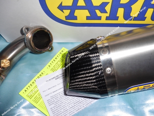 Photo du silencieux en titane avec embout en carbone pour moto Husqvarna 701 Enduro/Supermoto 2017