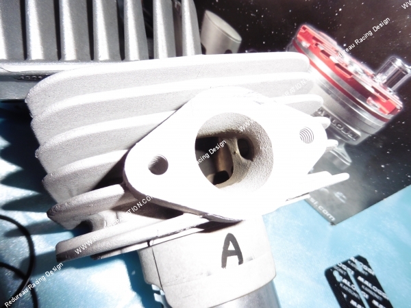 Photo du cylindre piston culasse 70cc Ø47mm MALOSSI MHR Replica alu PIAGGIO / GILERA Air