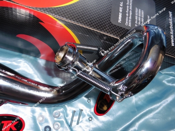 Photo du pot d'échappement pour mob, mobylette TK chrome 50 MBK 51, AV10, motobecane, AV7, AV88, 40