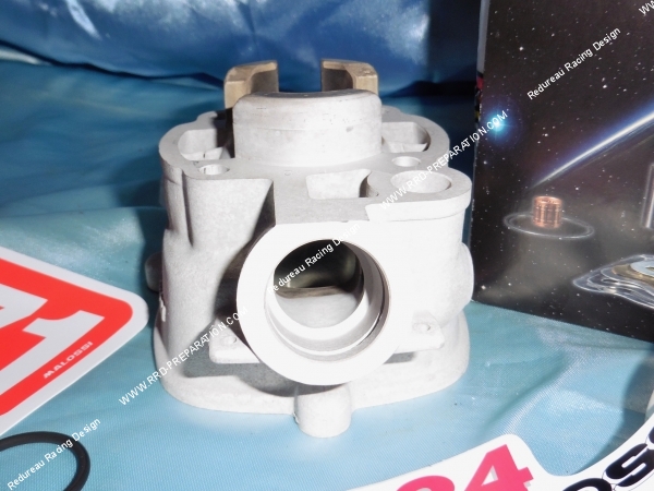 Photo du cylindre entrée échappement du kit 50cc haut moteur Ø40,3mm MALOSSI MHR REPLICA aluminium minarelli am6