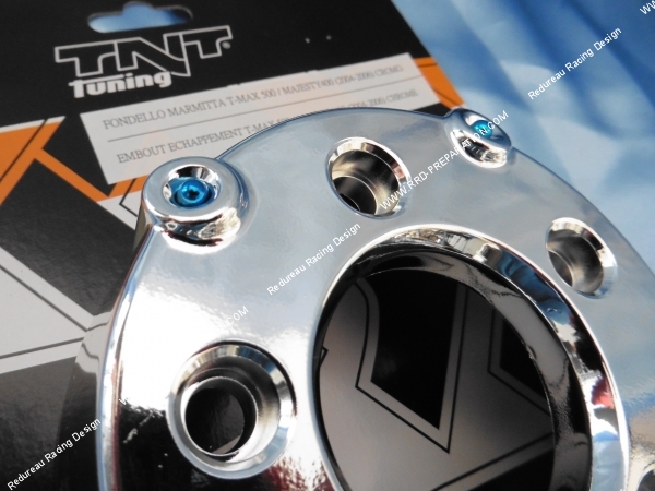 Photo de l'embout de pot, silencieux pour maxi scooter YAMAHA T-MAX 500 et MAJESTY 400