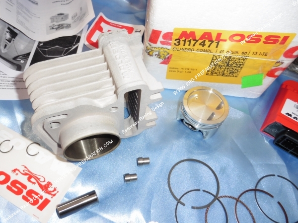 Photo du kit cylindre piston boitier MALOSSI pour scooter  PIAGGIO LIBERTY iGet 50 ie 4T euro 3 / 4, VESPA 2016 - 2018