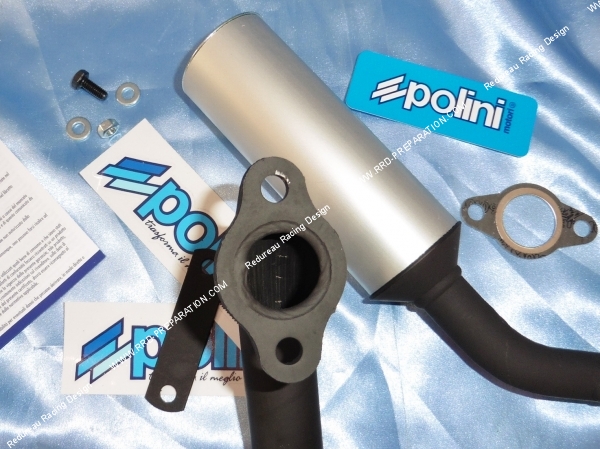 Photo du pot d'échappement débridé POLINI pour scooter VESPA 50cc PK, XL, HP