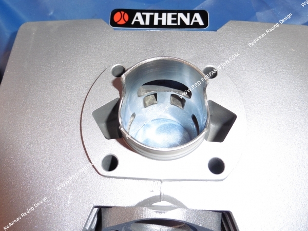 Photo des transferts et diagrammes du kit 80cc Ø48mm ATHENA RACING aluminium pour Sachs CORSA LUNGA 50 axe de 14mm