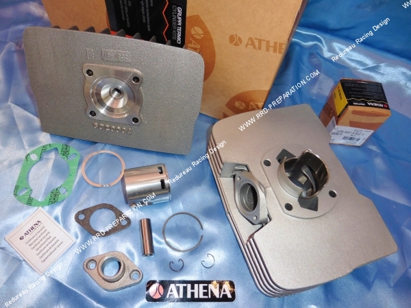 Photo du pack cylindre piston ATHENA 80cc Ø48mm ATHENA RACING aluminium pour Sachs CORSA LUNGA 50 axe de 14mm
