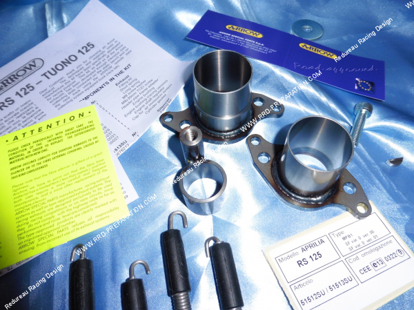 Kit de fixation de rechange pour pot ARROW sur APRILIA RS 125 2T