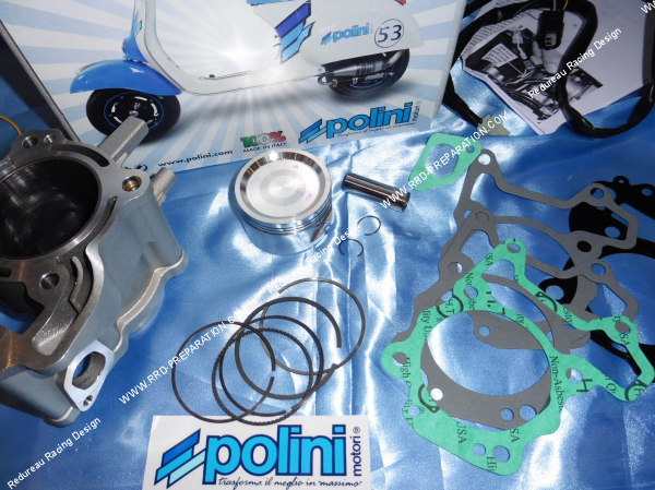 Photo du piston, 172cc POLINI Ø61mm, cylindre / piston, boitier calculateur PIAGGIO MEDLEY et VESPA GTS... 125 et 150cc 4T
