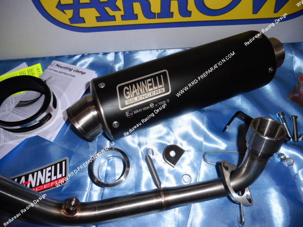 Photo du pot d'échappement complet ARROW GIANNELLI pour moto 125 4T Honda CB 125 R 2018