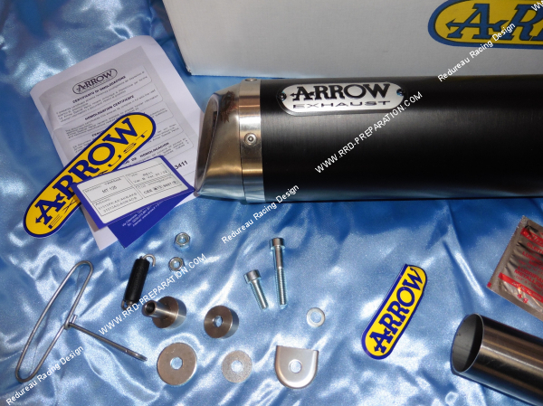 Photo de la ligne complete d'échappementARROW Racing pour moto YAMAHA MT a partir de 2014 125cc 4T
