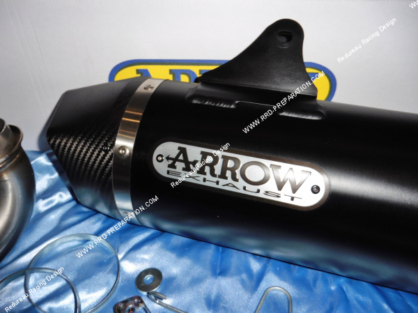 Photo du silencieux ARROW avec embout en carbone pour moto KTM 1050 ADVENTURE a partir de 2015