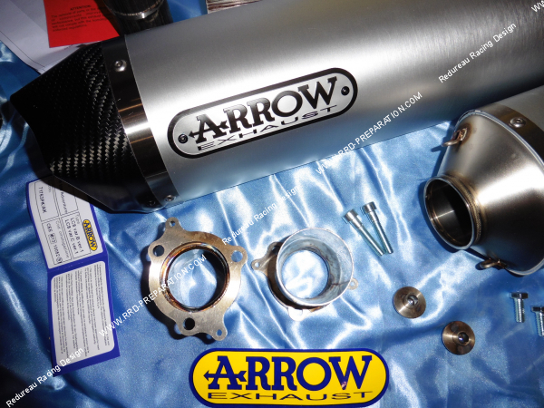 Photo de la paire de silencieux ARROW droit et gauche pour moto KTM 990 SMT et de 2009 à 2013 et KTM 990 ADVENTURE de 2006 à 2014