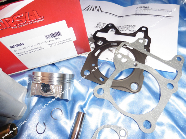 Photo des joint du moteur et piston du kit 150cc AIRSAL Ø58mm aluminium pour HONDA PCX 125cc 4T à partir de 2012