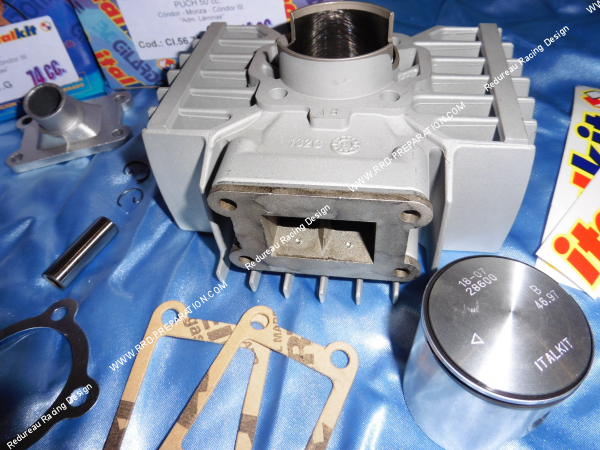 Photo des clapets sur le kit 75cc ITALKIT pour PUCH Condor, Monza, Imola, Super 50,...