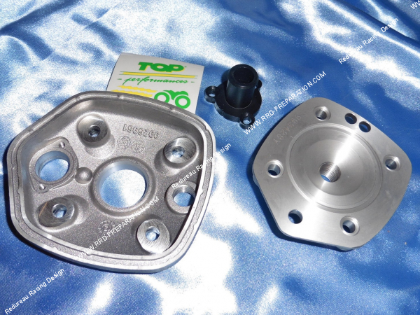 Photo de la culasse  à plot complète Ø50mm pour kit et pack 86cc TOP PERFORMANCES fonte course longue 44 sur DERBI euro 3