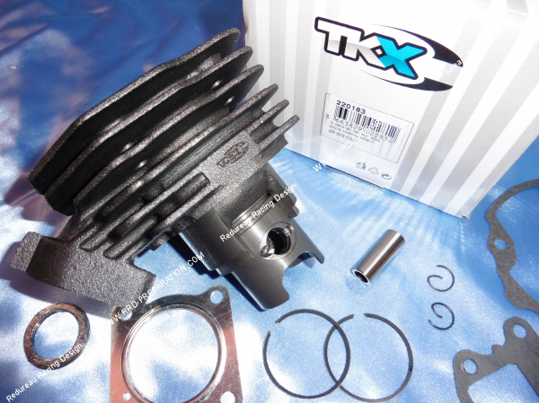 Photo du cylindre piston sans culasse TEKNIX fonte 50cc Ø40mm pour scooter PEUGEOT air avant 2007 (buxy, tkr, speedfight...)