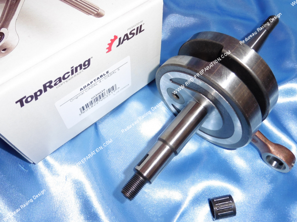 Photo du vilebrequin, vilo, embiellage TOP RACING pour moteur CASAL 50cc 2T 4 et 5 vitesses