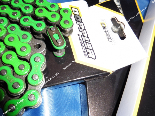 Chaîne de transmission renforcée de couleur pour moto en 420 de couleur