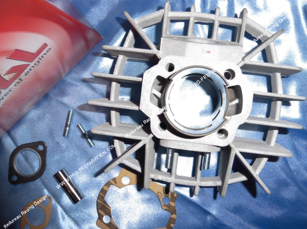 Photo du cylindre piston 65cc Ø44mm AIRSAL en aluminium pour TOMOS A55, Arrow, Streetmate, Revival