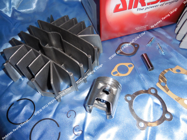 Photo de la culasse 65cc Ø44mm AIRSAL en aluminium pour TOMOS A55, Arrow, Streetmate, Revival
