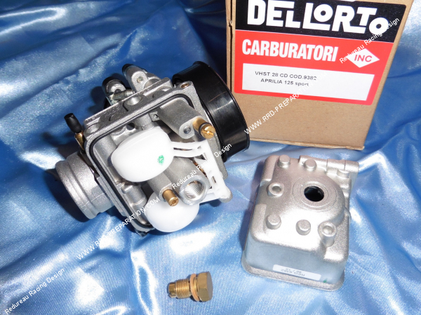 Photo du carburateur pour moto 125cc 2T DELLORTO souple starter à câble avec graissage séparé et dépression