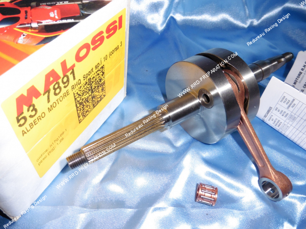 Photo du vilebrequin, vilo, embiellage MALOSSI MHR RHQ SPORT axe Ø10 / 12mm minarelli horizontal