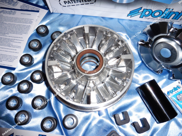 Photo du variateur POLINI HI SPEED 12 galets pour maxi scooter PEUGEOT METROPOLIS et SATELIS 400