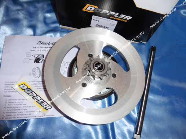 Photo de la poulie embrayage DOPPLER ER86 pour Peugeot 103 SP, MV, MVL, LM, MV, VOGUE...
