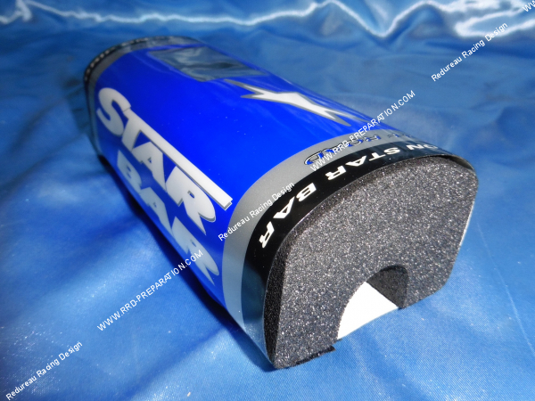 Photo de la fixation de mousse de guidon avec chrono pour moto cross