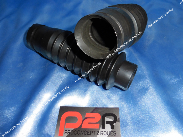 Photo de la paire de soufflet de fourche P2R pour MBK 51... Ø30mm longueur 165mm