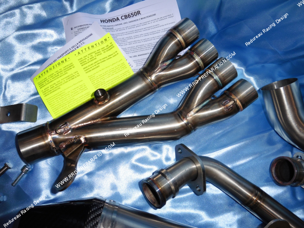 Photo du collecteur d'échappement ARROW X-Kone Carbon pour Honda CB 650 R et CBR 650 R 2019