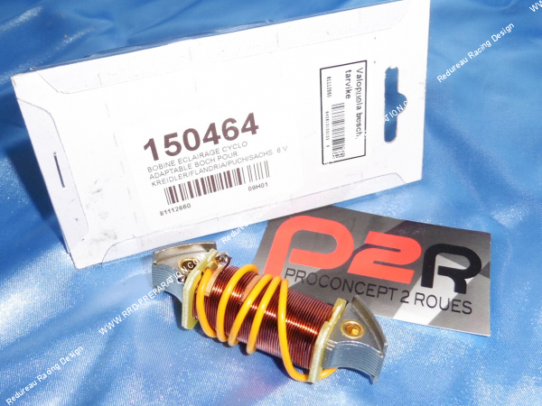 Photo de la bobine d'allumage d'origine interne (sur stator) P2R pour KREIDLER, FLANDRIA, PUCH, SASH...6V