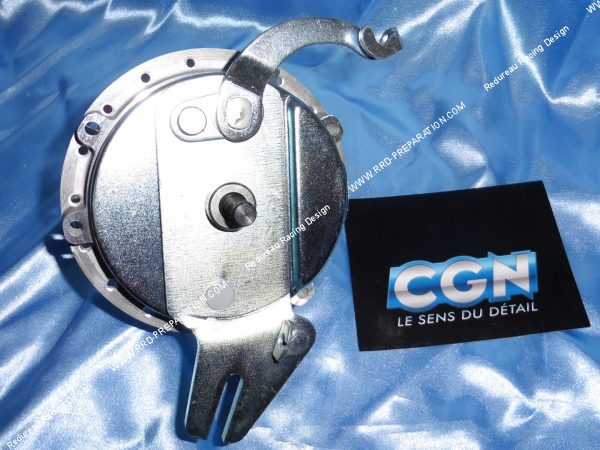 Photo du moyeu de roue arrière complet CGN pour MBK 85 / 88 Ø100mm 36 trous axe de 10mm