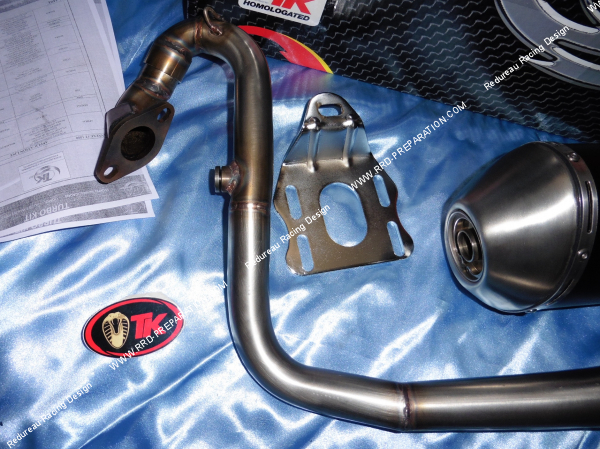 Photo du collecteur de pot d'échappement TURBO KIT TK MAXI SCOOTER SYM GTS et JOYMAX 125cc