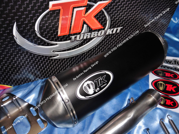 Photo de la ligne de pot d'échappement TK MAXI SCOOTER SYM GTS et JOYMAX 125cc